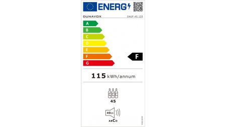 Винный шкаф Dunavox DAUF-45.125DSS.TO двухзонный под столешницу
